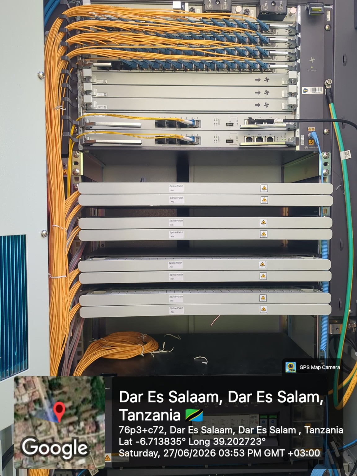 Fiber rack installation