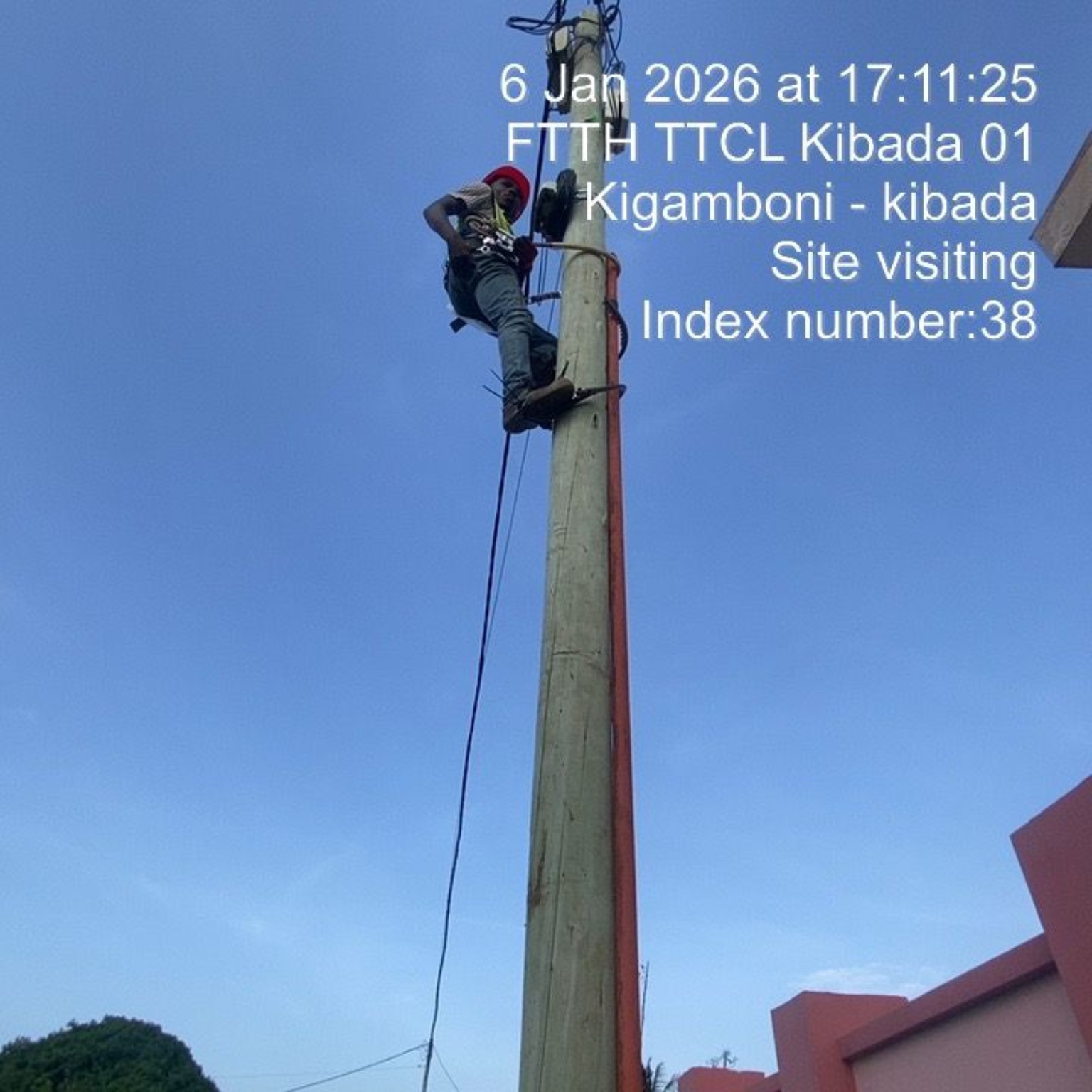 FTTH field work at Kibada