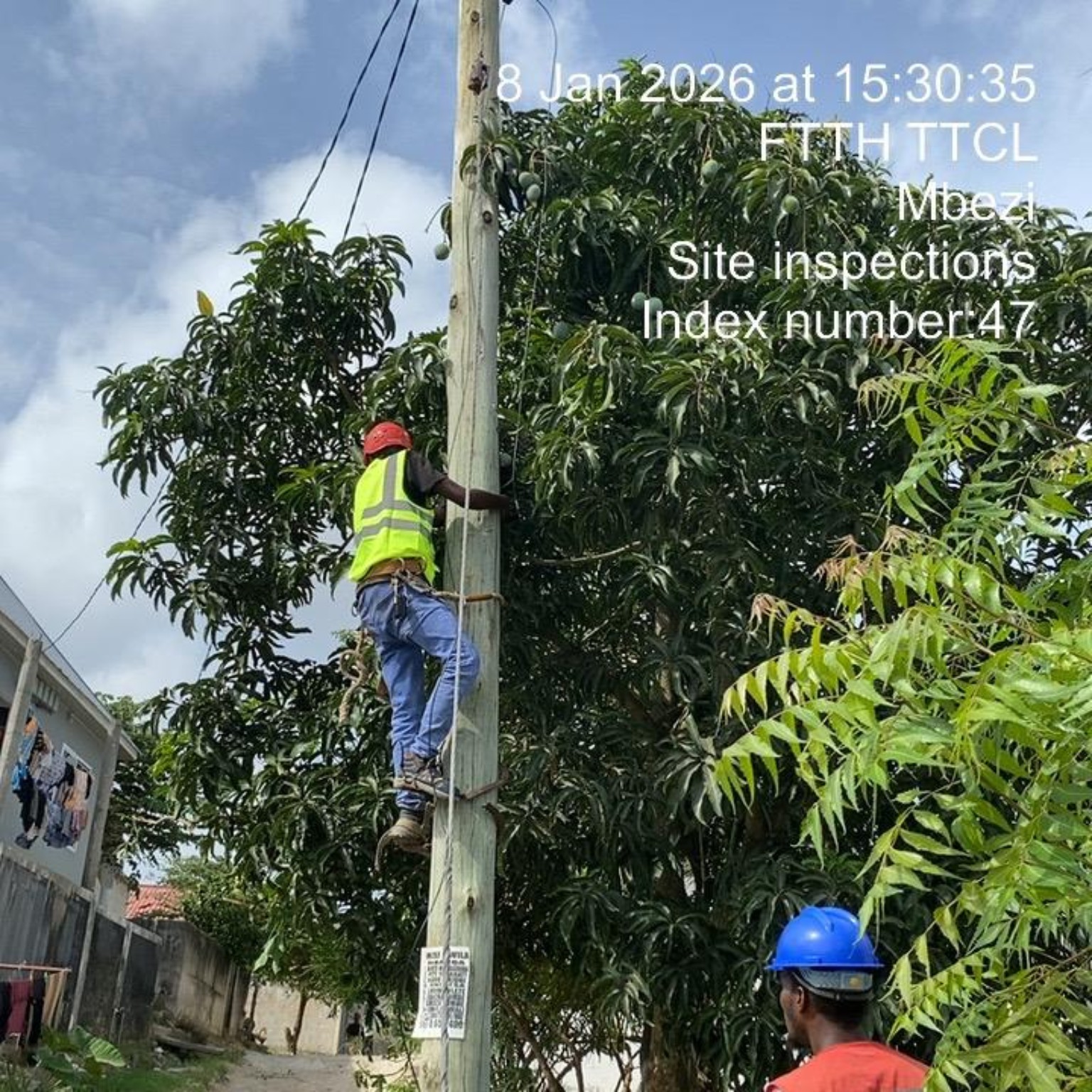 FTTH field work at Mbezi